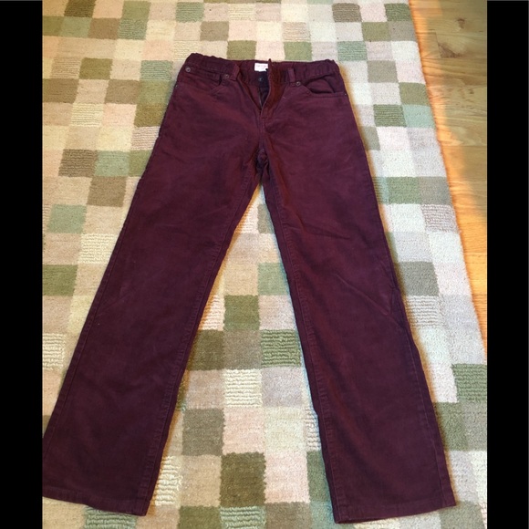 wine corduroy pants